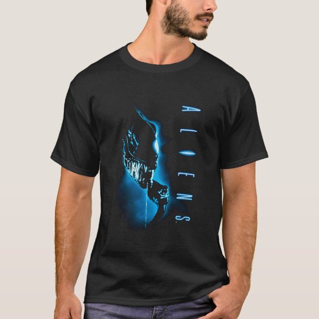 Alien Movie Classic Blue T Shirt (Framsida)