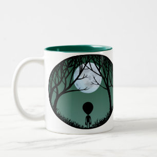 Alien Mugg Grått Extraterrestrial Kopp och Alien G