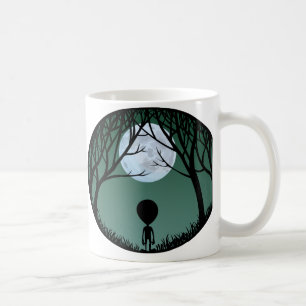 Alien Mugg Grått Extraterrestrial Kopp och Alien G