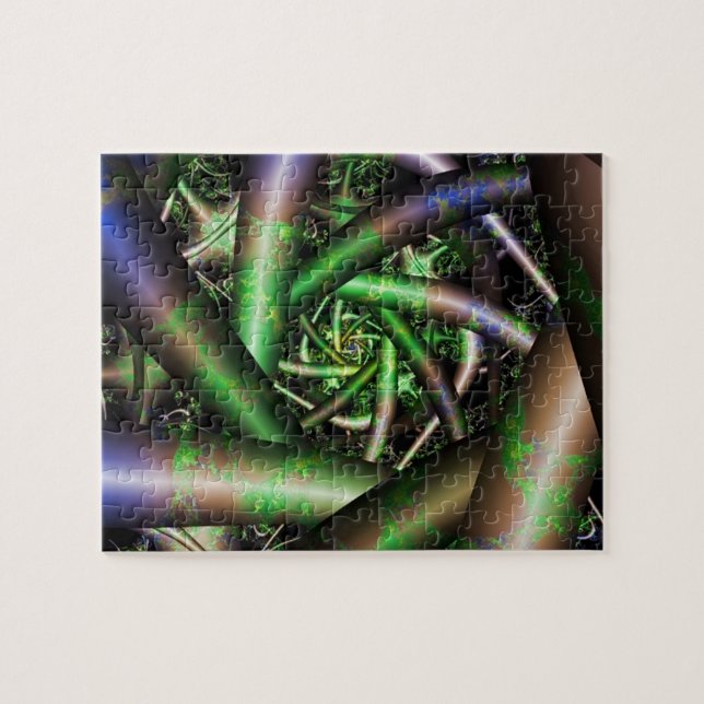 Alien | Multifärgad Fractal Art Pussel (Horisontell)