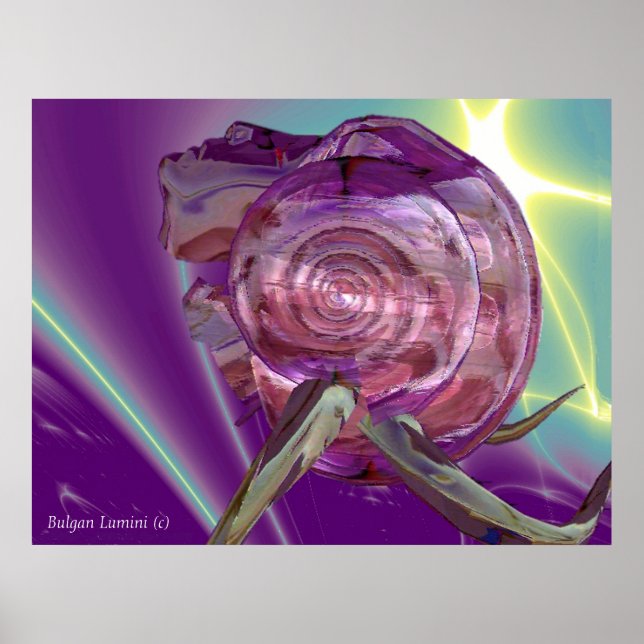 ALIEN NEREIDE,NYMPH OF VATTEN,ROSA SEASHELL Sci-Fi Poster (Framsidan)