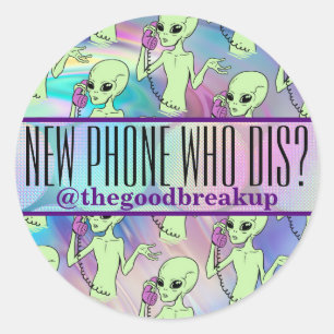Alien New Mobil WHO Dis Runt Klistermärke