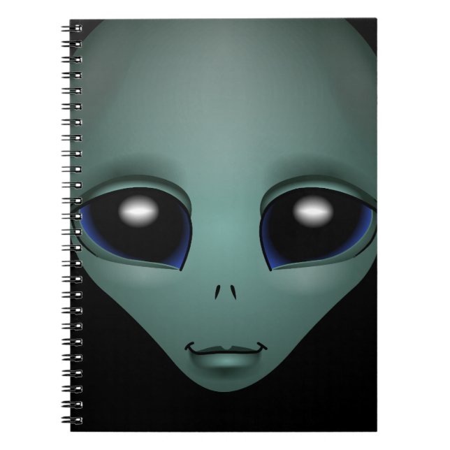 Alien Notebook ET-datorer Journal Sketchpads Anteckningsbok Med Spiral (Framsidan)