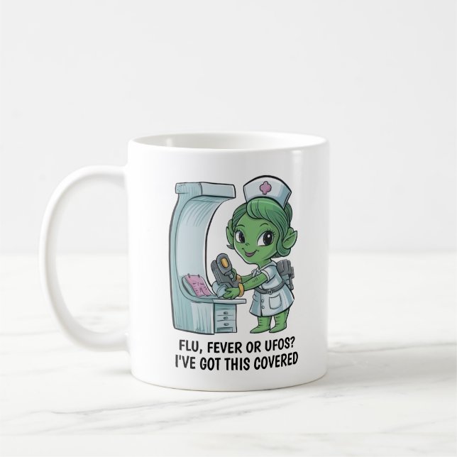 Alien Nurse Kaffemugg (Vänster)