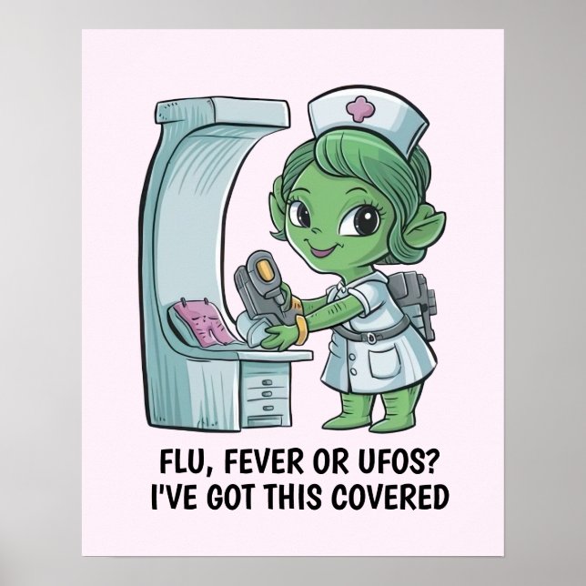 Alien Nurse Poster (Framsidan)