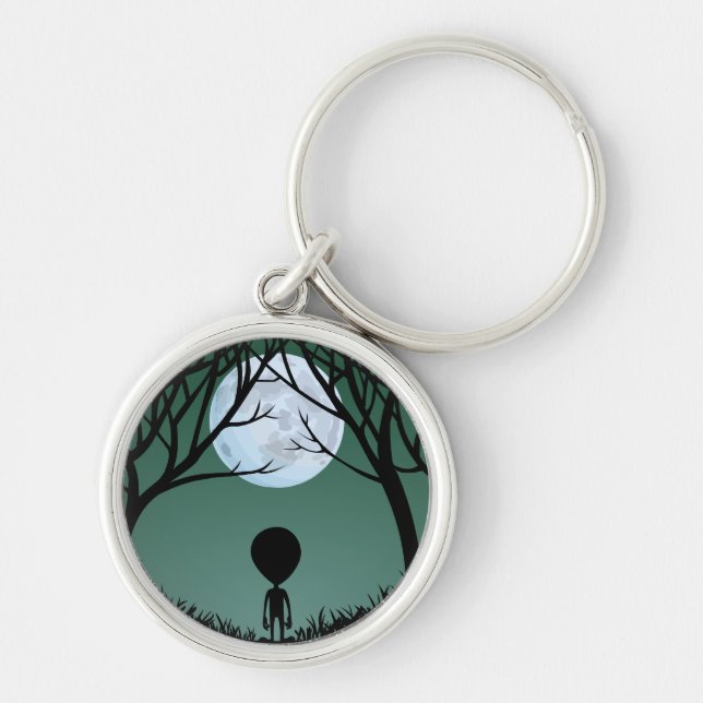 Alien Nyckelring Extraterrestrial Gifts Alien Deco (Framsidan)