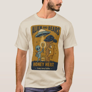 Alien och Bears - HonungsHeist T Shirt
