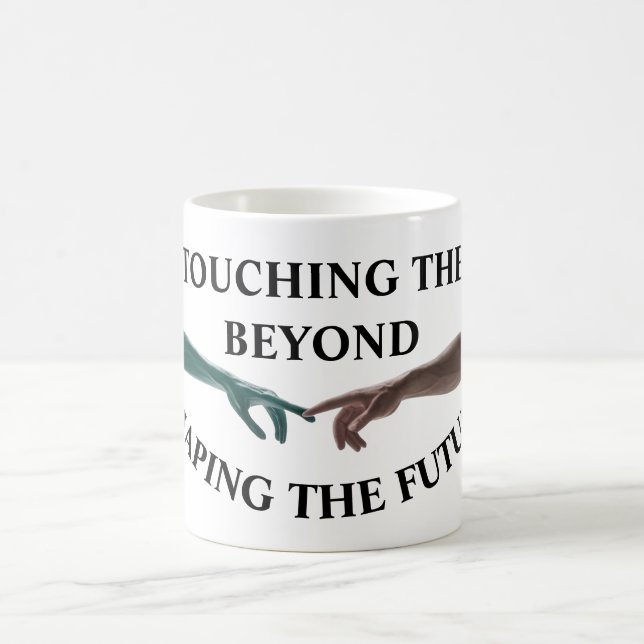 Alien och människa kaffemugg (Center)