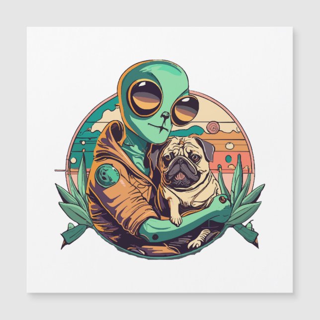 Alien och Pug (Framsida)