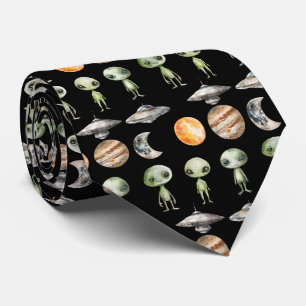 Alien och rymdskepp slips