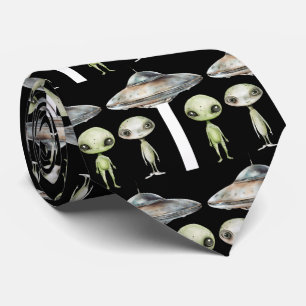 Alien och rymdskepp slips