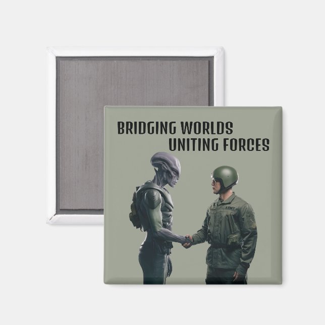 Alien och Soldier Magnet (Front/Back)