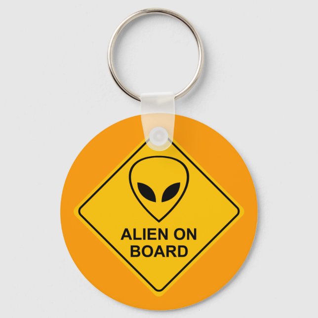 ALIEN ON BOARD-nyckelkedja Nyckelring (Framsida)