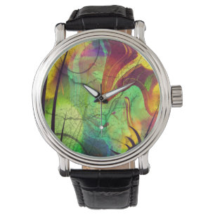 Alien Opal Abstrakt Watch Armbandsur