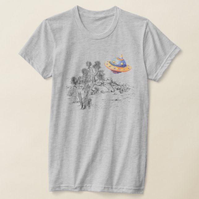 Alien övertar Joshua Träd T Shirt (Laydown)