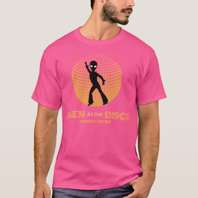 Alien på Disco T Shirt (Framsida)