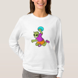 Alien på Handball-spelare med handboll T Shirt