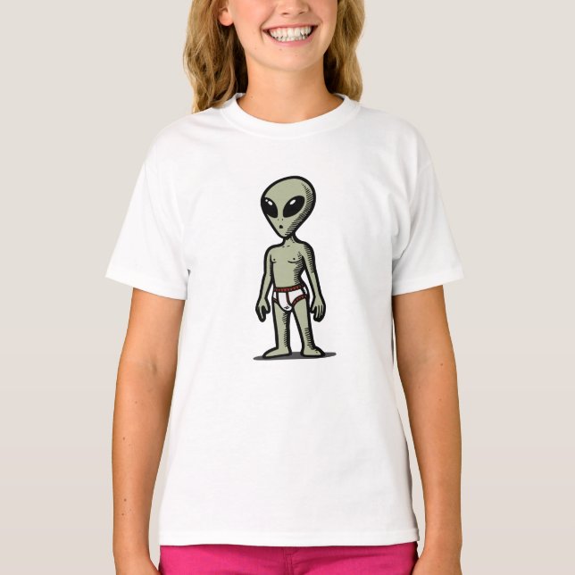 Alien Pants T Shirt (Framsida)