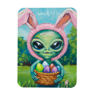Alien Påskhare Magnet