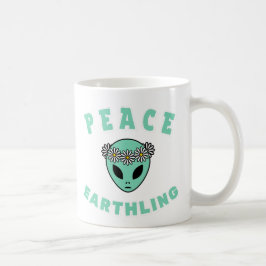 Alien - Peace Earthling Kaffemugg