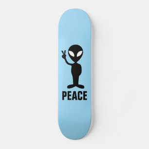 ALIEN PEACE-skåp Mini Skateboard Bräda 18,5 Cm