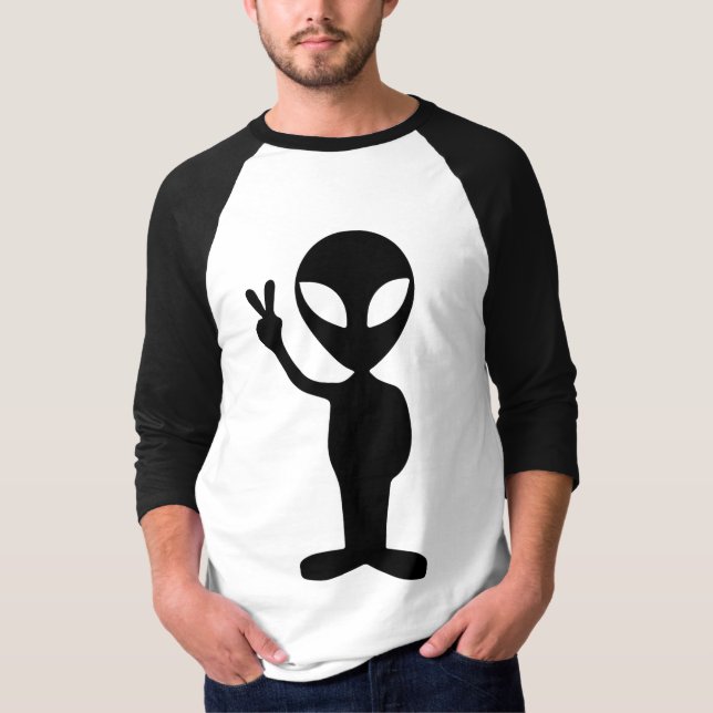 Alien Peace T Shirt (Framsida)