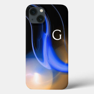 ALIEN PEARL / BLUE BLACK WHITE ABSTRAKT Monogram