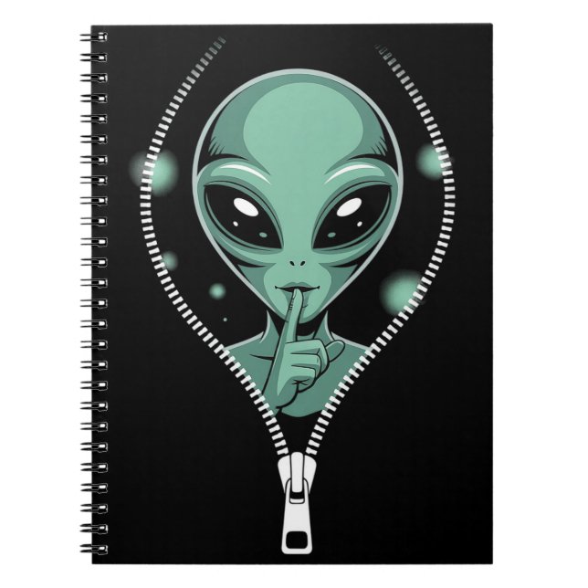 Alien Peeping Anteckningsbok (Framsidan)