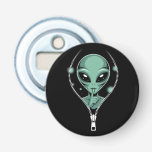 Alien Peeping Flasköppnare<br><div class="desc">Grönt Alienpingöppnare i flaska</div>