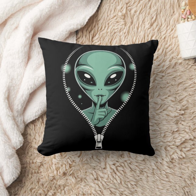 Alien Peeping Kudde (Filt)