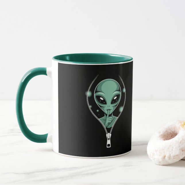 Alien Peeping Mugg (Med munk)