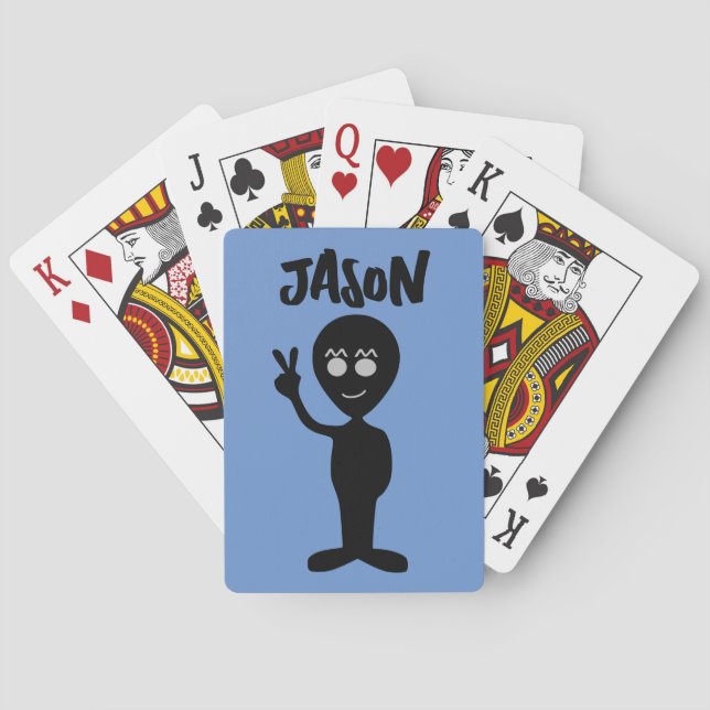 ALIEN PERSONLIG PLAYING CARDS CASINOKORT (Baksidan)
