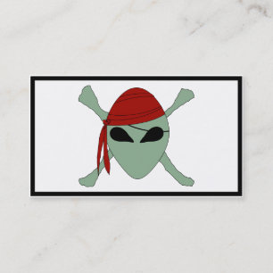 Alien Pirat Visitkort