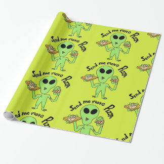 Alien pizza presentpapper