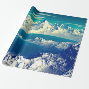 Alien Planet - 3D-datorkonst. Sten och s Presentpapper