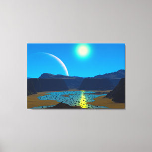 Alien planet canvastryck