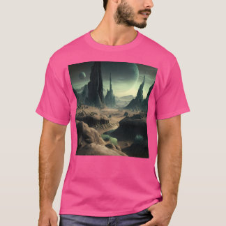 Alien Planet liggande T Shirt