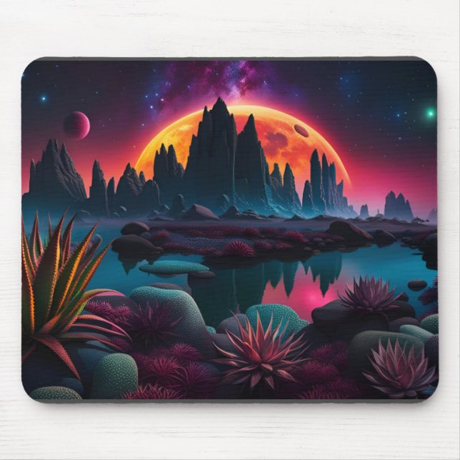 Alien planet Setting Måne Musmatta (Framsidan)