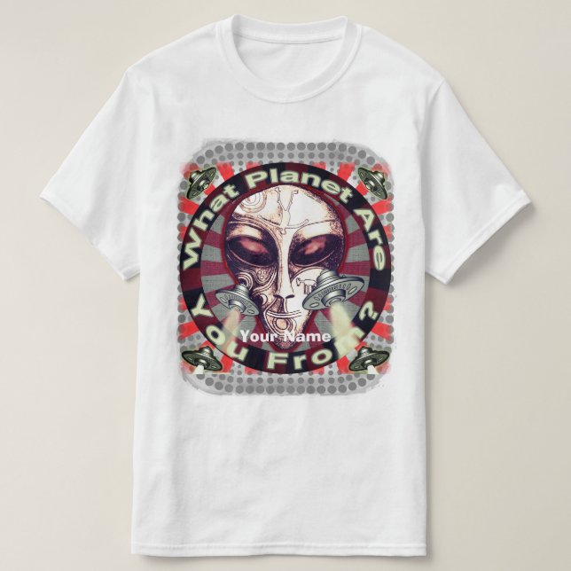 Alien Planet T-Shirt (Design framsida)
