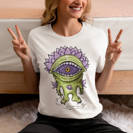 Alien Plant Character - Konstig Astronaut Creature T Shirt