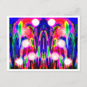 Alien plant life art vykort