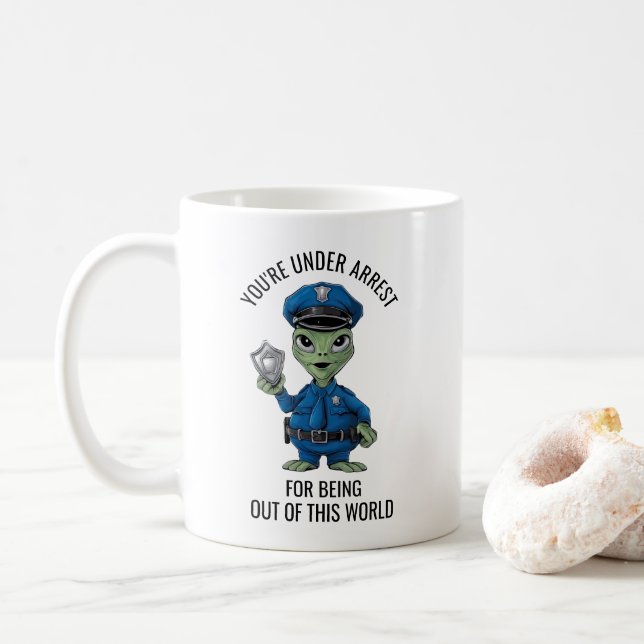 Alien Policeman Kaffemugg (Med munk)