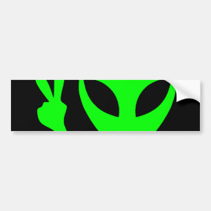 Alien Porträtt Bildekal