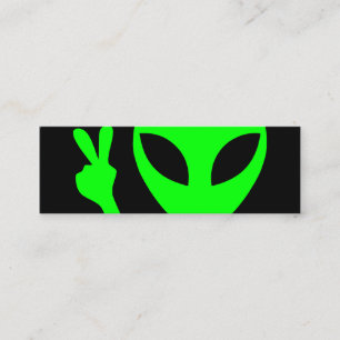 Alien Porträtt Mini Visitkort