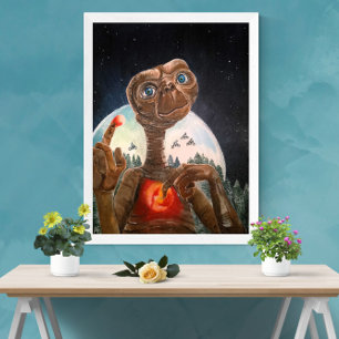 Alien Porträtt Painting av Alfred Fox Canvastryck