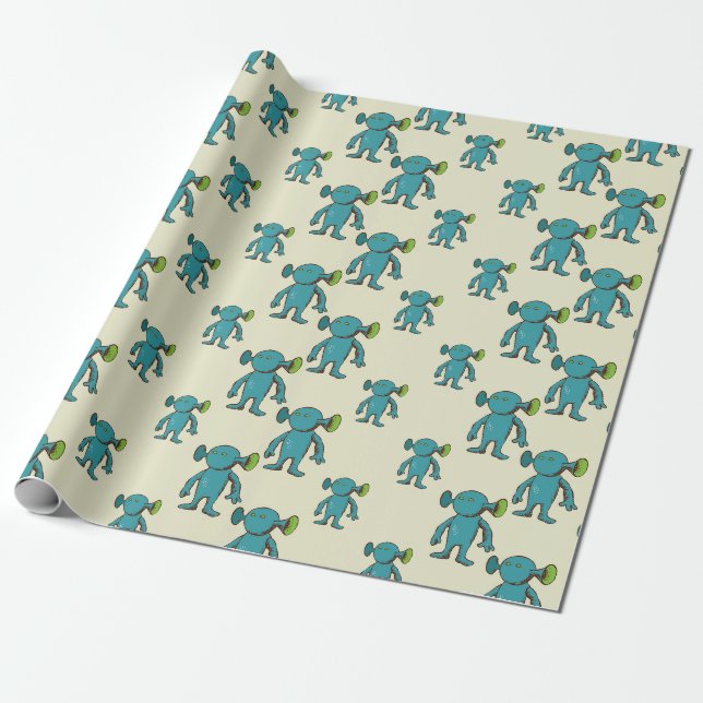 Alien Presentpapper (Utrullad)