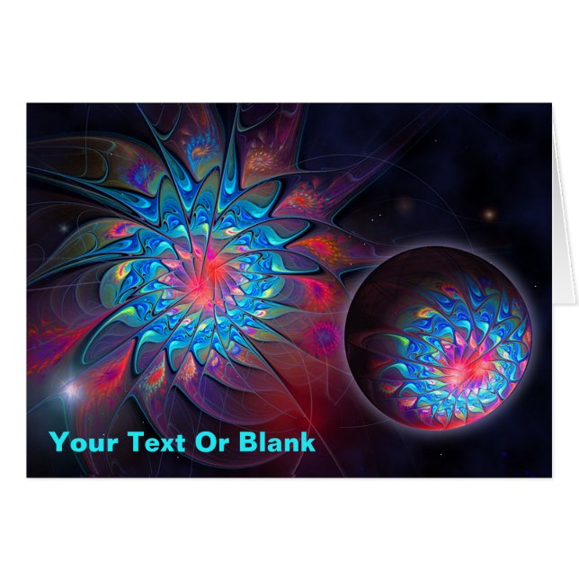 Alien Probe Hälsningskort (Framsidan Horizontal)