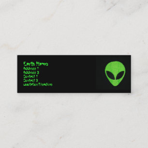 Alien,profilkort Mini Visitkort