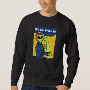 Alien Propaganda Rosie Riveter Alien Space Par Lång Ärmad Tröja