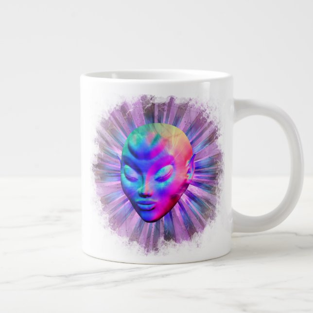 Alien Psychedelic Meditation Jumbo Mugg (Höger)